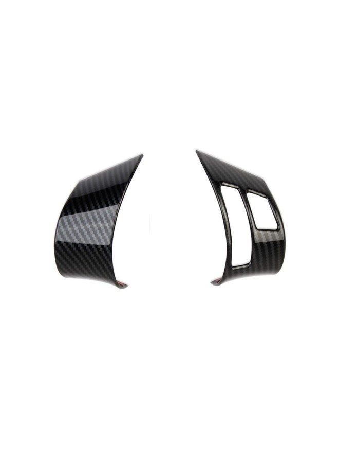 Fewshaw Carbon Fiber Style Interior Steering Wheel Trims Cover Accessoriess for 2006-2013 Chevy Corvette C6 (Both Sides Trim(for 06-11)) - Image 2